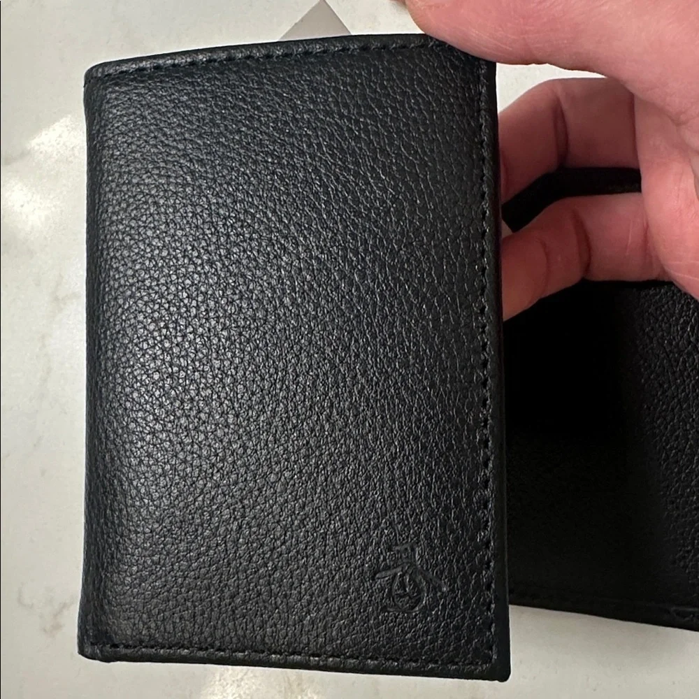 Nordstrom Black Leather Card Holder